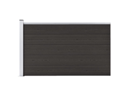 Painel De Vedaã§ã£o Wpc 175x105 Cm Preto DKD HOME DECOR
