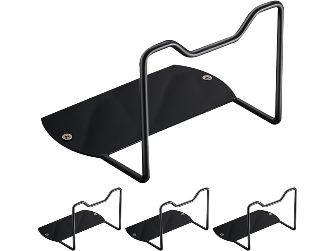 Conjunto de 4 Pés Metal Antiderrapantes para Camas e Sofás Largos, na Cor Preta, Adequados CHABERLU