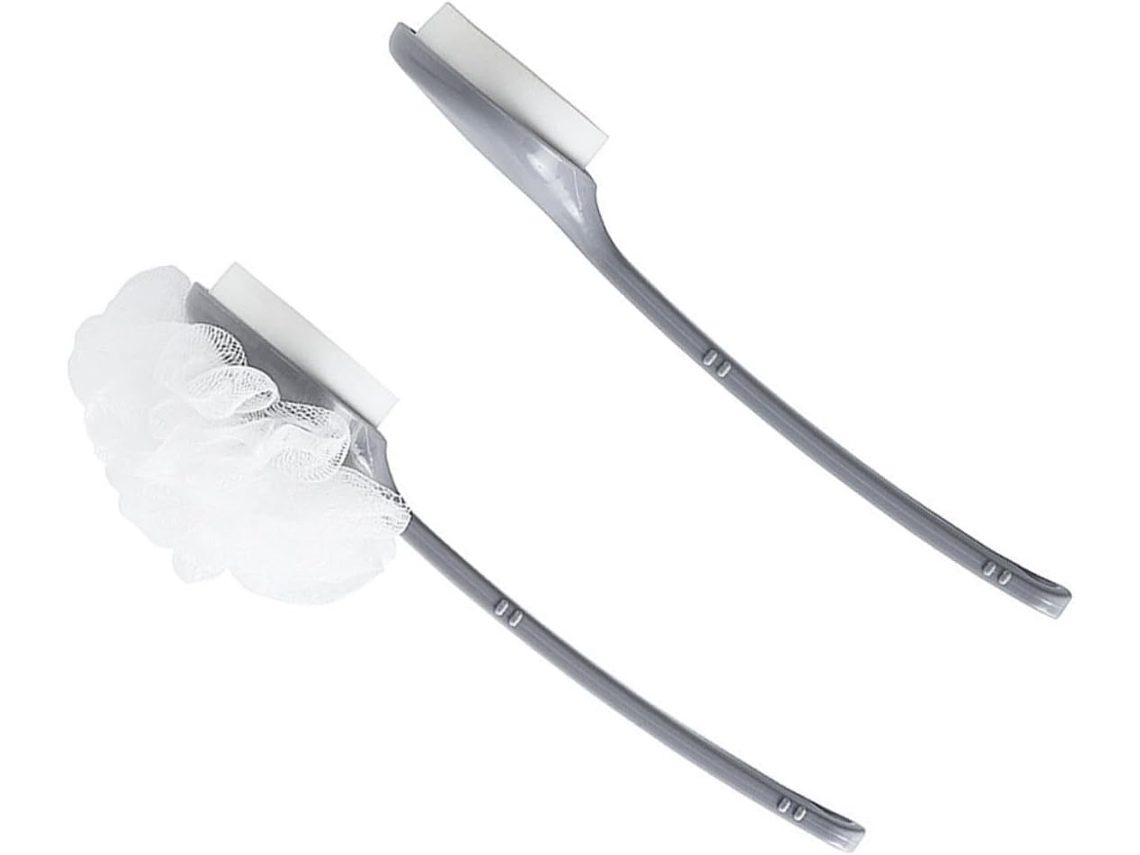 Lurelia Kit De 2 Escovas Esponja De Banho De Cuidado Corporal, Cabo Longo, Massagem Suave E Limpeza Profunda