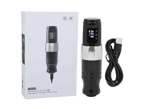 Caneta De Tatuagem Sem Fio Com Motor Coreless, Fonte De Alimentação Recarregável, Shader E Liner Aiaididiy