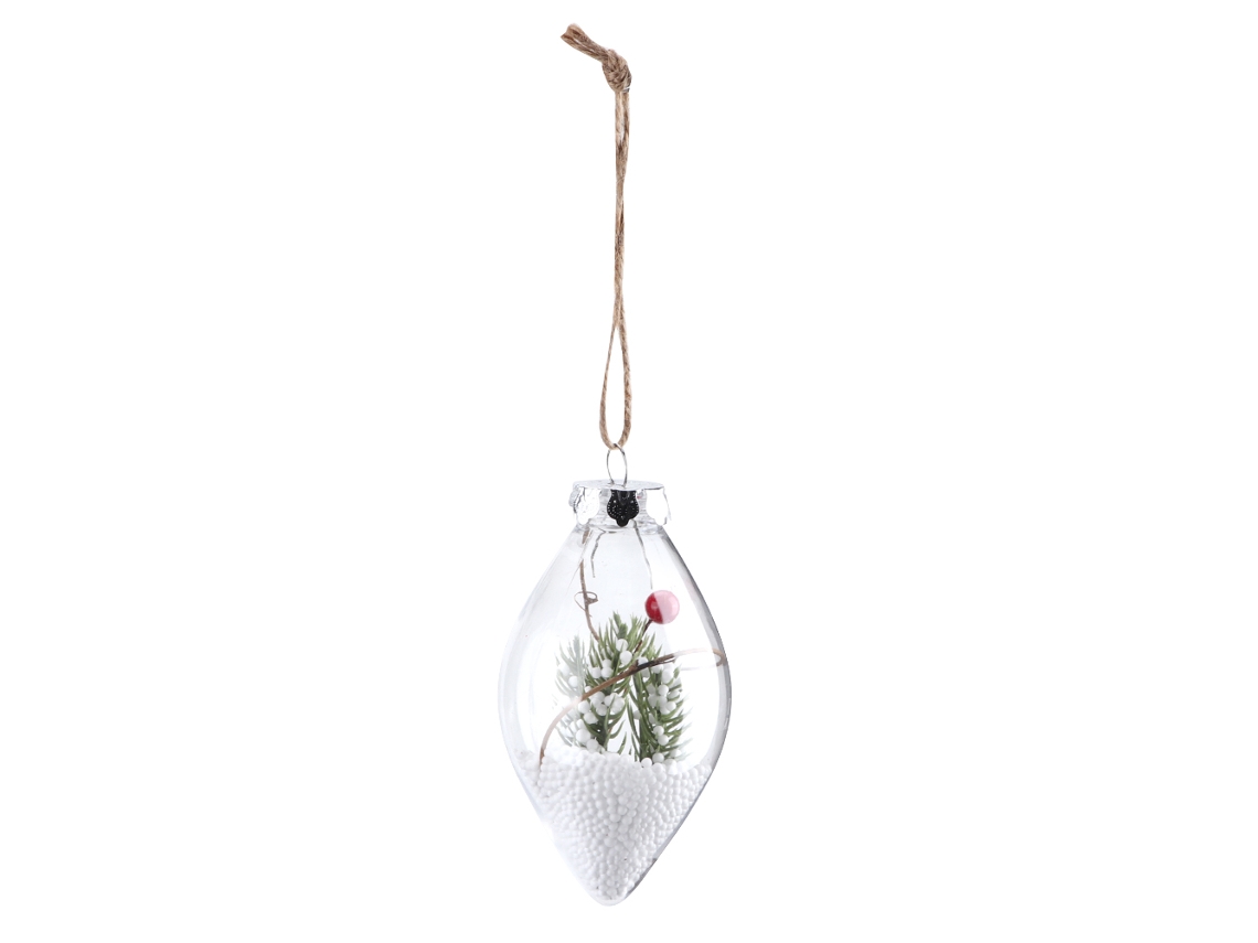 Decoração De Natal Com Bola De Plástico Transparente Laxiscreed Para Árvores De Natal Diy