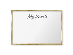 Magnetic Glass Board My Travels For The Hall Espelharte (60x40 Cm)