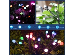 Lâmpada Solar Vagalume Jardim Luz Decorativa Ip65 Caminho Gramado | S/MARCA
