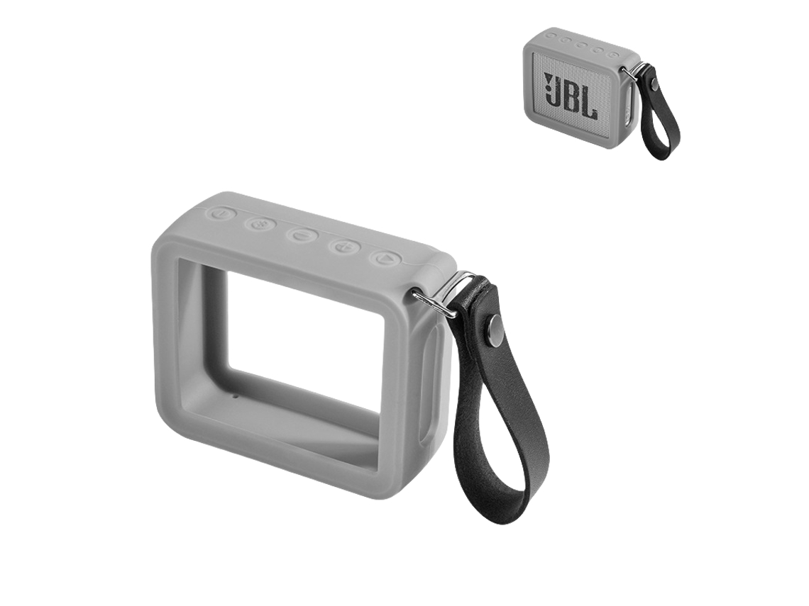 Capa Protetora De Silicone Com Alça De Mão Para Jbl Go2 Brilvibera