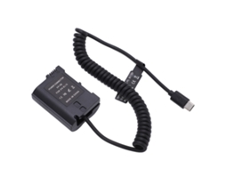 Bateria externa tipo C totalmente decodificada com cabo de mola EN EL15 para câmeras D810, D850, Z5, Z6, Z6ii, Z7 e Z7ii (LAXISCREED)