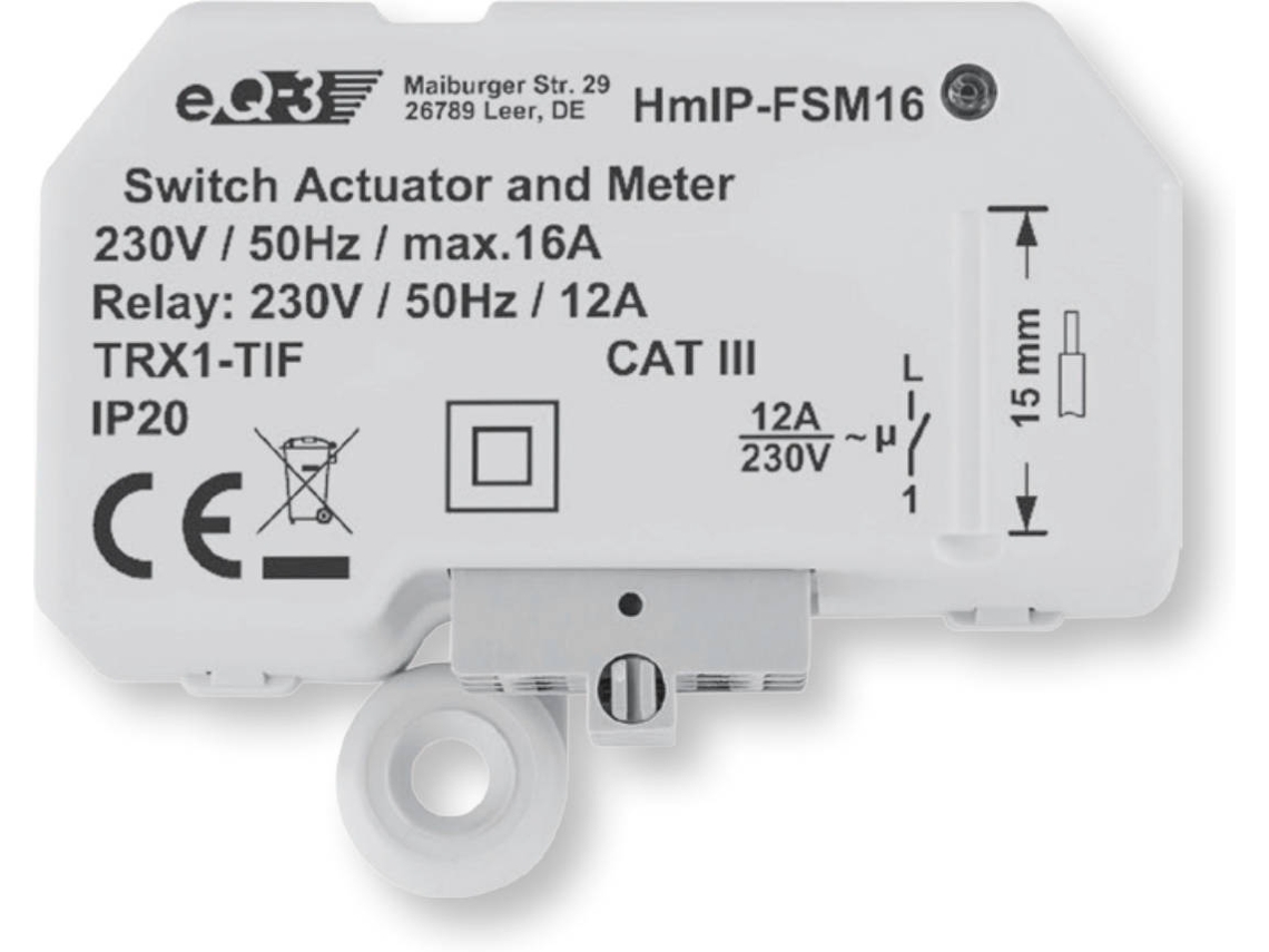 Atuador smarthome HOMEMATIC HmIP-FSM16