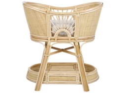 Berço Em Rattan Natural Para Bebé Beliani Lagrasse De Rattan Natural 50 X 70