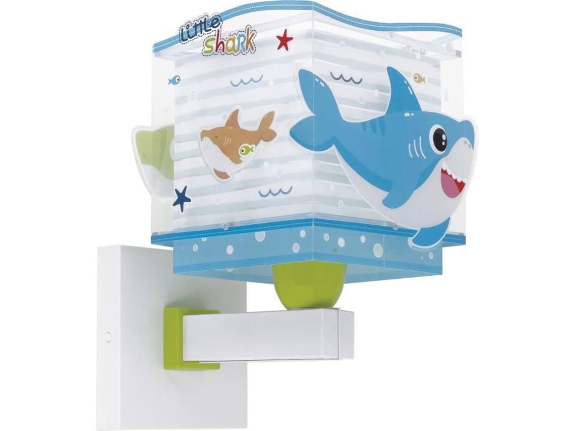 Lúzete - Lâmpada Da Parede Infantil Little Shark E27
