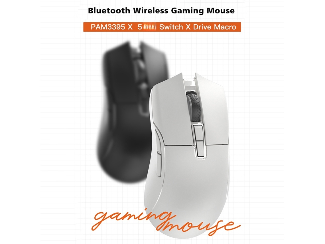 Mouse Gamer Sem Fio De 3 Modos Motospeed Darmoshark N3 26000dpi 7 Teclas Pam3395 Para Laptop