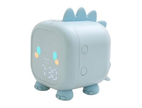 TECHKIDZ Despertador Animado Retroiluminado Modelo My Little Dino Azul