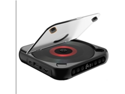 Leitor Cd Portátil Com Alto-falantes, Bateria Recarregável De 2000 Mah, Disco Antiderrapante Para