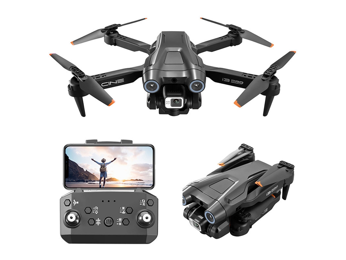 I3 Pro Mini Drone Bestvite Com Câmera Dupla 4k (1 Baterias Duração Da Bateria 15 Min Preto)