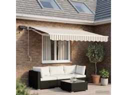 Vidaxl Estrutura De Toldo Manual Com Leds 3,5 X 2,5 M