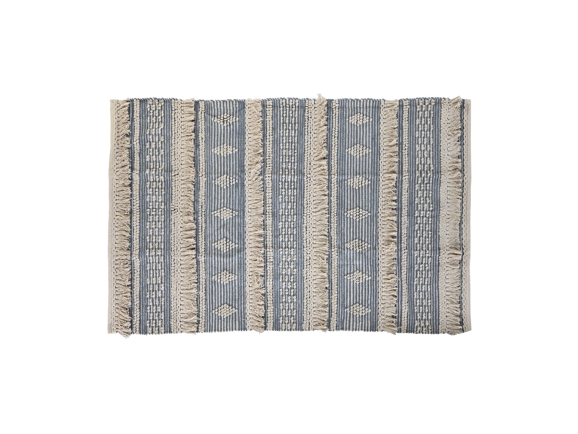 Tapete DKD HOME DECOR (120.00 x 180.00 x 2.00 cm - Algodão - Azul)