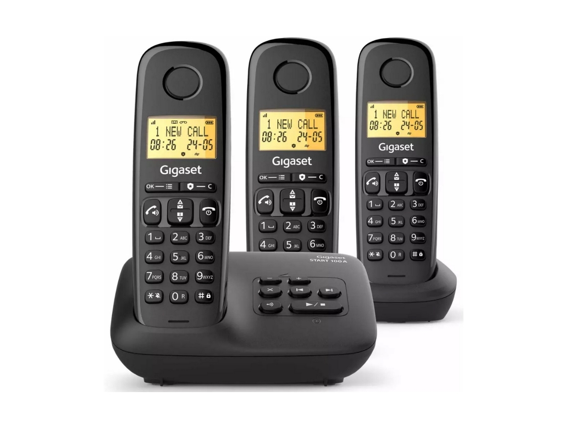 Telefone Sem Fio Dect Preto - Basic100atrionoir - Gigaset
