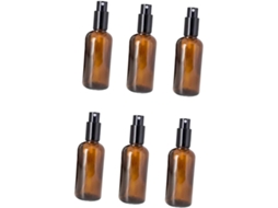 De 6 Frascos De Vidro Vazios, Recarregáveis E Portáteis, Ideais Para Viagens E Para Uso Com Spray.