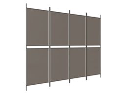 Room Divider, Room Dividers Vidaxl Antracite Tecido (200 X 200 Cm)