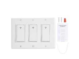 Laxiscreed Temporizador De Luz Wifi De Parede Com 1/2/3 Botões, Compatível Com Alexa E Google
