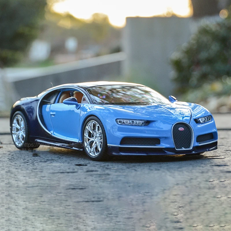 (azul) Miniatura De Carro Supercarro Em Escala 1:24, Feita Em Metal Fundido, Item Colecionável.
