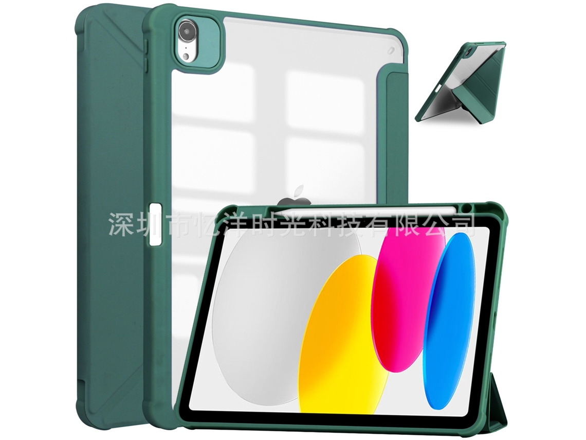 Capa Estilosa Para Ipad 10 10.9/11 Air 16 2025 Verde Escuro Desconto