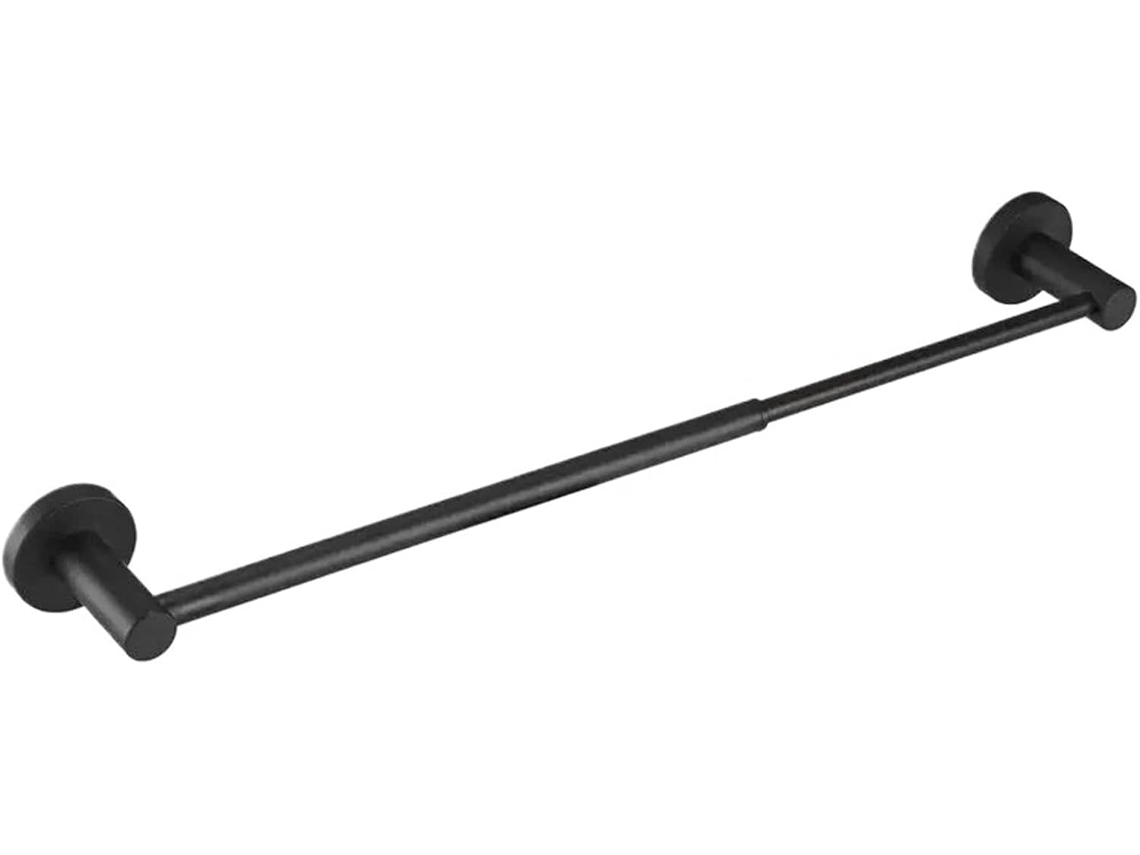 Barra De Toalha Ajustável Em Aço Inoxidável Para Banheiro 38cm A 63cm, Resistente À Ferrugem, Para Montagem Na Parede
