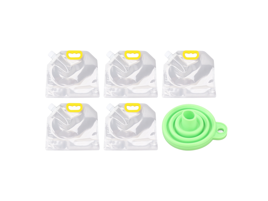 5pcs Sacos Herméticos de Armazenamento Transparentes para Arroz Cereais Farinha Nozes 2.5kg