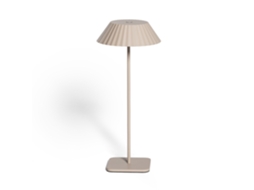 Candeeiro De Mesa Led Portátil Exterior Com Bateria Usb Recarregável Em Metal Hoima Bege