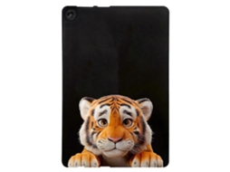 Capa Para Lenovo Tab M10 Com Estampa, Fina E Protetora Em Tpu Pequeno Tigre Tuotuo (3ª Geração)