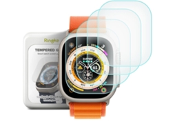 Película Vidro Temperado Kit 4 Unidades Compatível Com Apple Watch Ultra 49 Mm