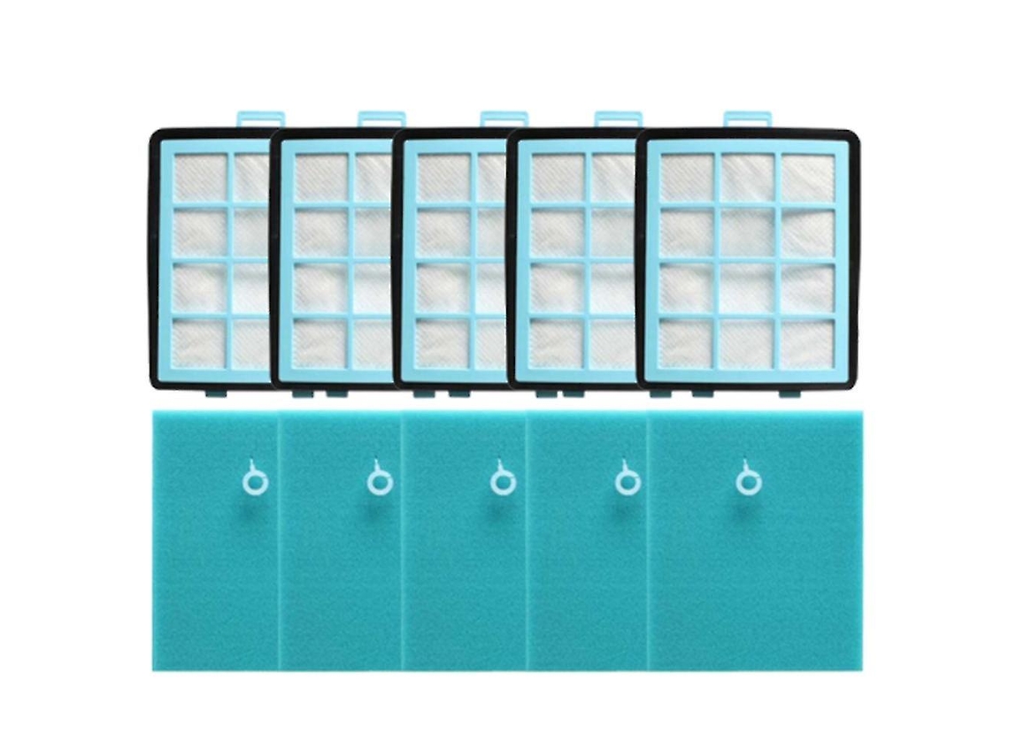 5peças Esponja De Algodão 5peças Filtros Hepa Aplicáveis Ao Philips Fc8760 Fc8761
