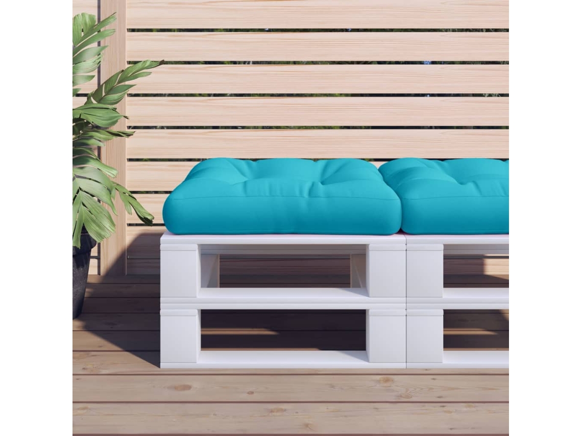 Vidaxl Almofadão P/ Móveis Paletes 60x61,5x10cm Tecido Oxford Turquesa