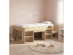 Vidaxl Estrutura De Cama Infantil Com Armazenamento Carvalho Sonoma