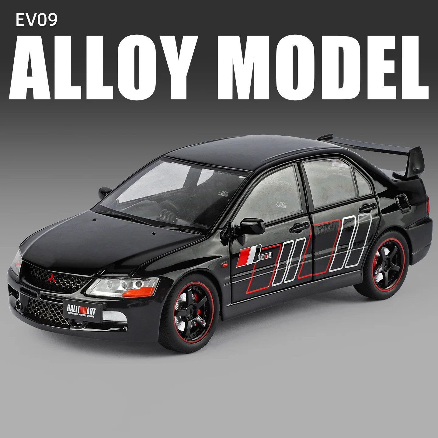 (preto) Miniatura De Carro Em Escala 1:24, Feita De Metal Fundido.