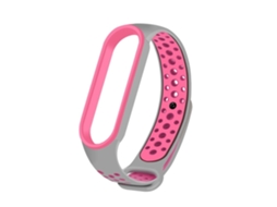 Pulseira De Relógio Lurelia Para Xiaomi Mi Band 3/4 Em Silicone Bicolor Pó De Cinzas
