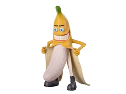 Enfeite de Banana em Resina Multicolorido Decorativo Seguro para Quartos Salas de Estar 30cm