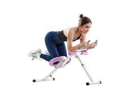Conjunto De Equipamentos De Abdominais Com Estrutura Dobrável, Ajuste De Intensidade E Suporte Lombar Tekmaquinas