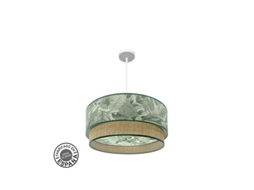 Pingente Congo 60d 3xe27 Branco/verde Natural Fabrilamp