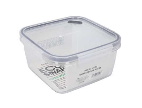 Masterclass Eco Snap Recipiente de Armazenamento de Alimentos 1.4L Quadrado