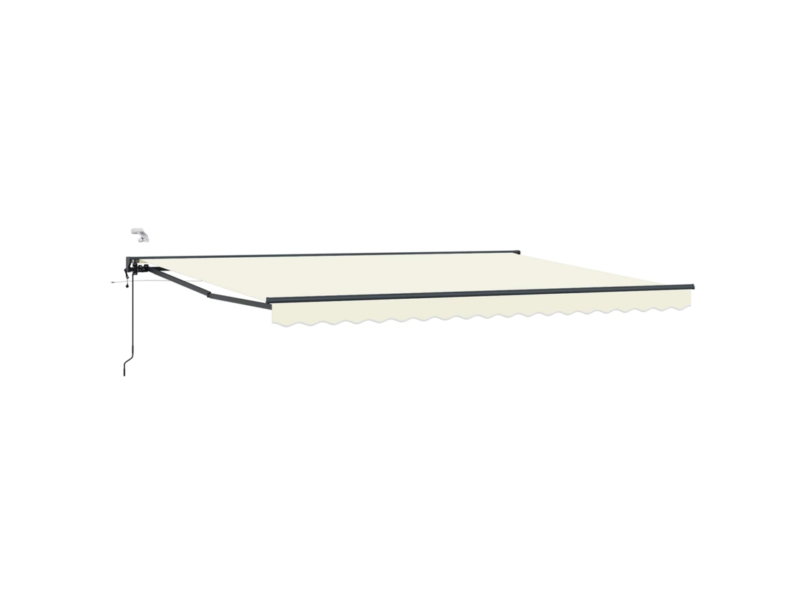 Conjunto 1 Sombra Externa Vidaxl Creme Alumínio (4,5 × 3 M)