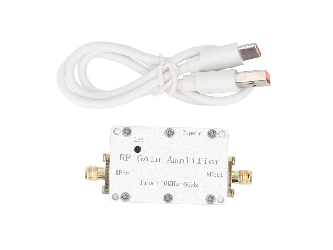 Amplificador De Ganância Rf 10mhz-6ghz 10db De Baixo Ruído Profissional