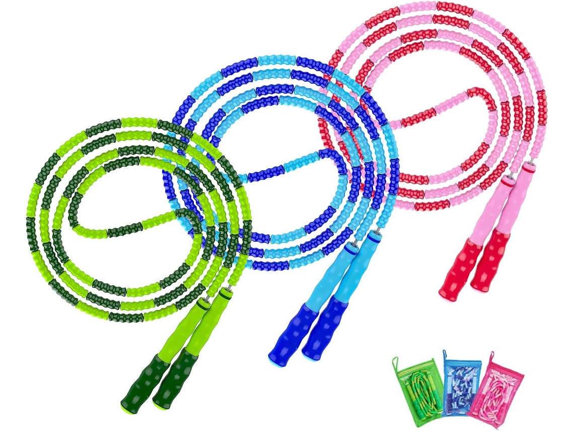 Corda De Pular Com Contas, Nylon Durável Oferece Longevidade Incomparável, Design Ergonômico Para Manuseio Confortável E Seguro, P Aquaforge