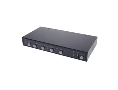 Switch de 4 portas KM USB com teclado mouse tela múltipla KM104  BEMATIK