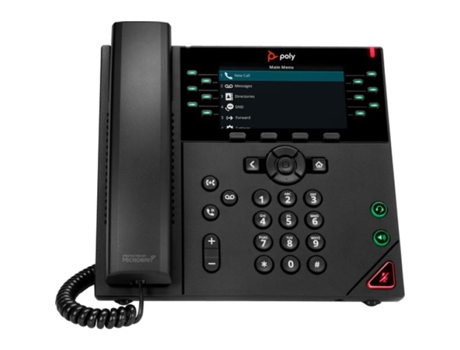 Telefone Poly Vvx 450 12Ipph Poe-E no HP POLY VIDEO