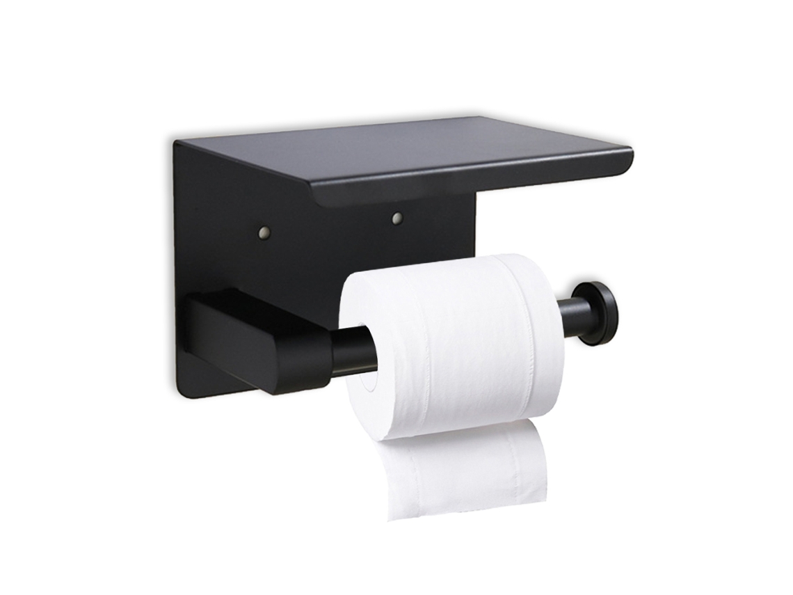 KOFIHETY Suporte Criativo Para Papel Higiênico Suporte Para Papel Toalha Perfurado Suporte Para Celular E Lenços Em Aço Inoxidável