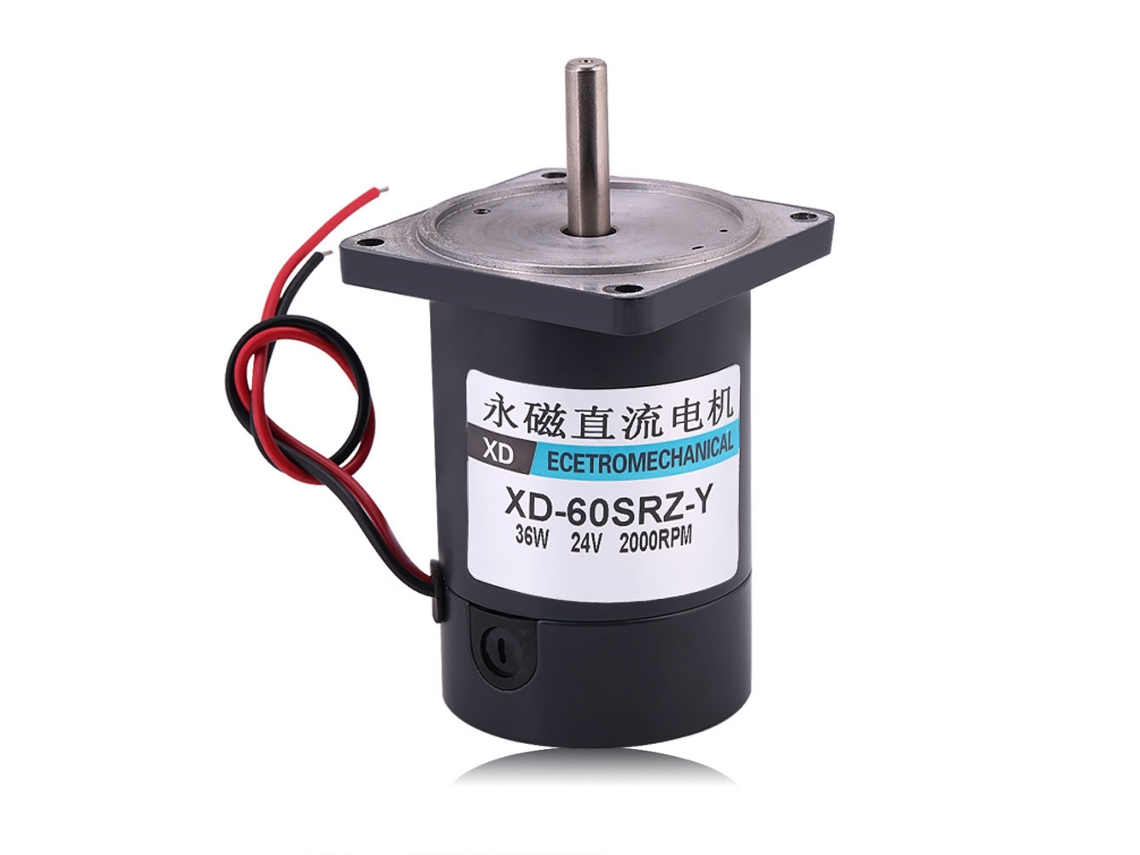 Motor De Corrente Contínua De 36w De Grande Torque Com Escovas 24v 2000rpm Com Flange