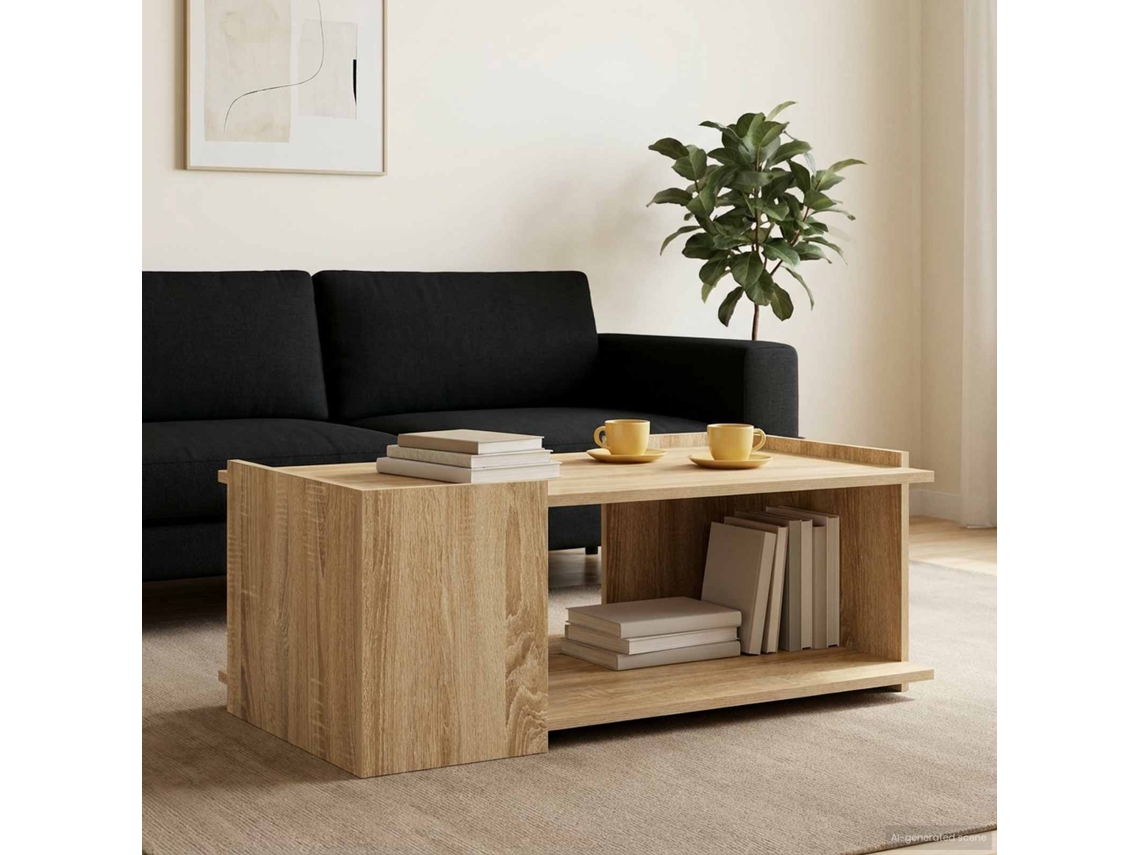 Vidaxl Mesa De Centro Carvalho Sonoma 90 X 50 X 33 Cm