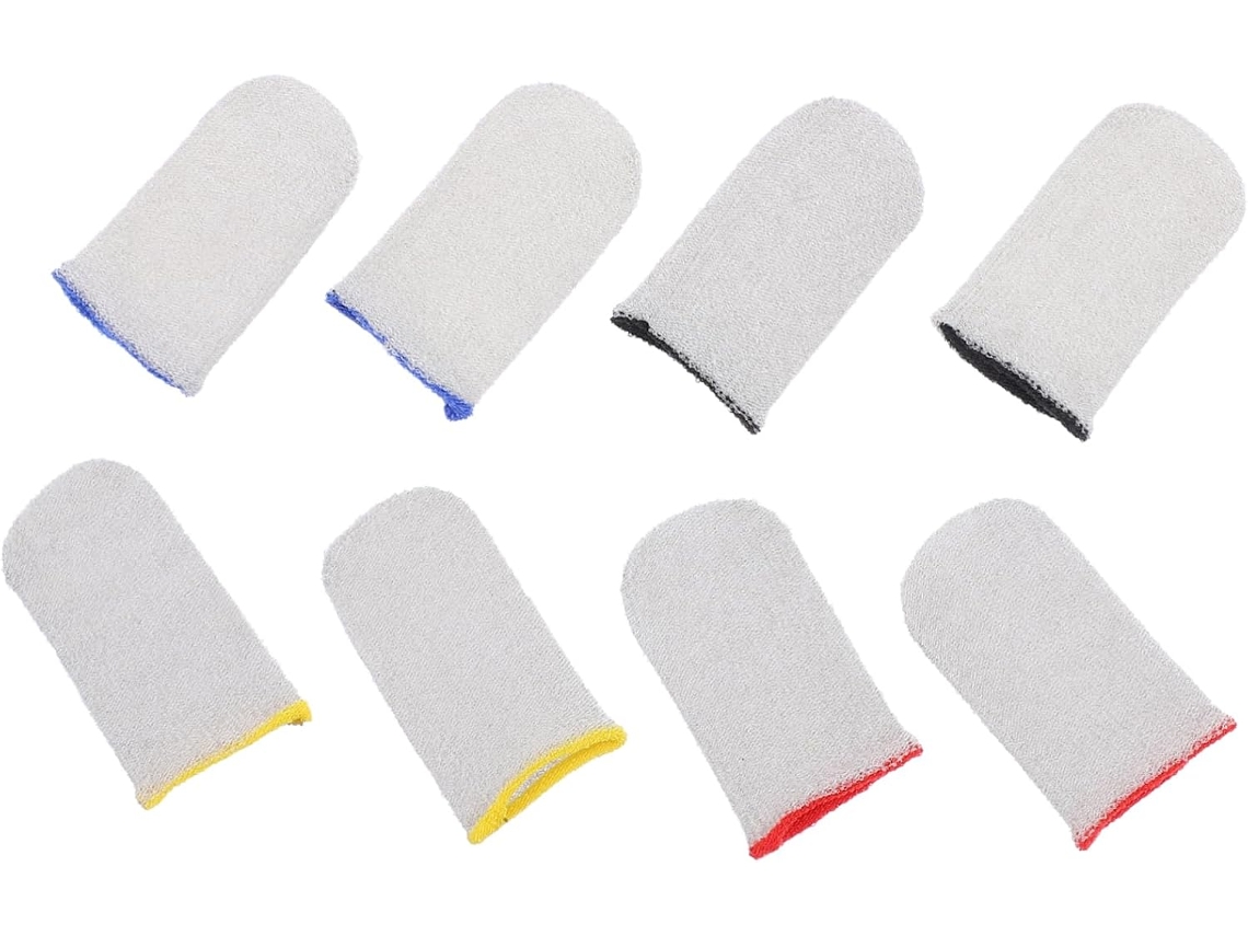 Nuobesty Conjunto Com 4 Pares De Protetores Dedo Antiderrapantes Para Jogos, Projetados Para Absorver O Suor E