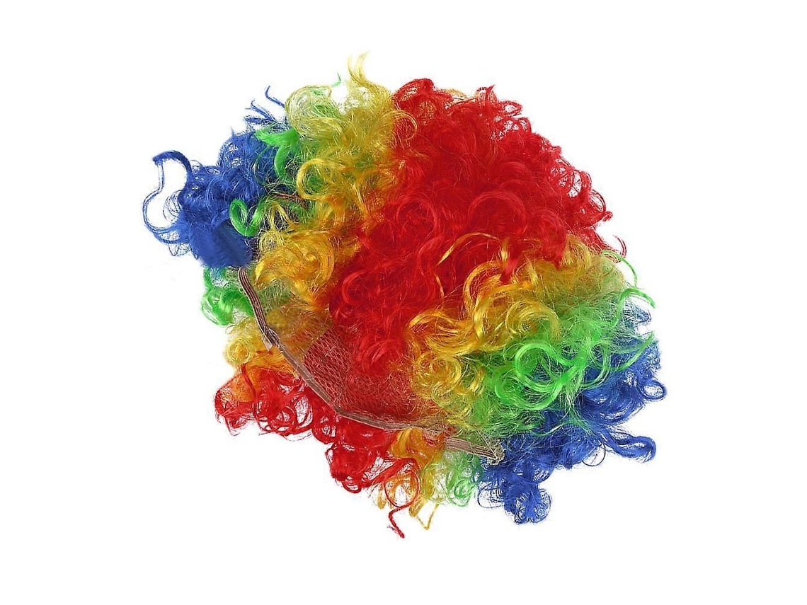 Peruca de Palhaço, Peruca Afro Volumosa para Carnaval, Conjunto de 3 Perucas Coloridas. TAISHENGDA