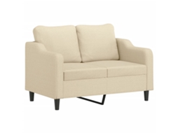 2-seater Sofa, 2-seater Sofas Vidaxl Creme Tecido (n/a)