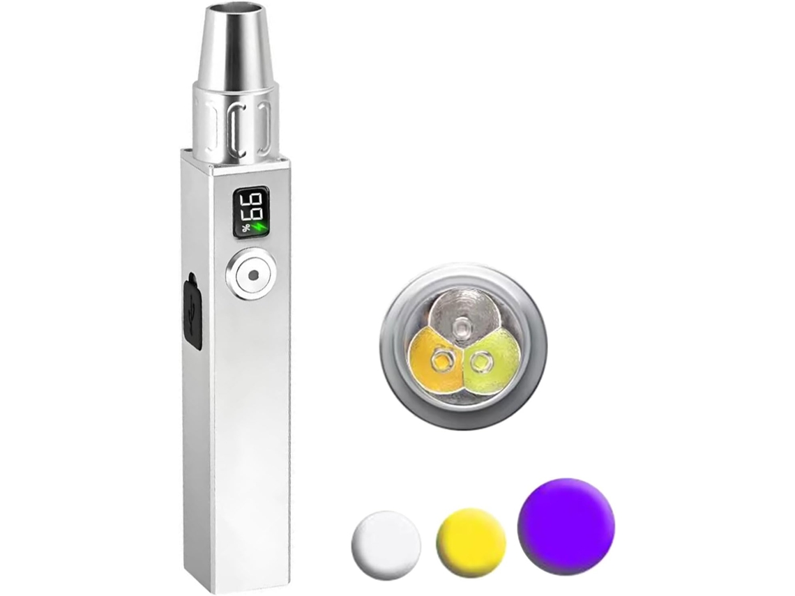 Lanterna Compacta De Três Cores Para Minerais, Bateria 2000 Mah,
